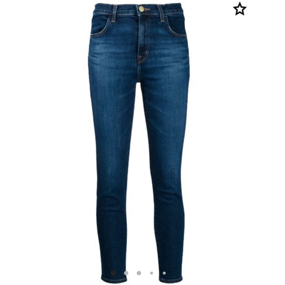 J Brand sz 26 dark blue side zip leg skinny jeans